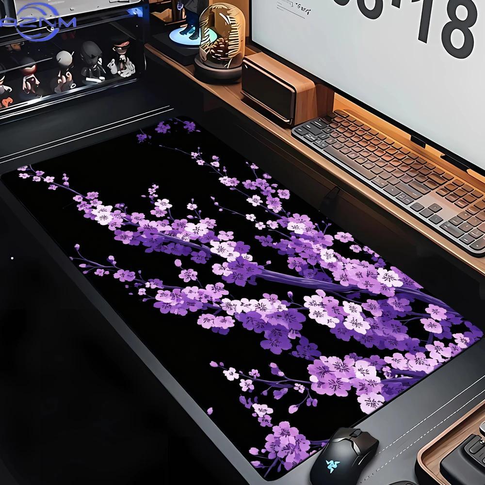 Tradescantia Purple - وسادة فأرة كبيرة بزهور الكرز الأرجوانية،