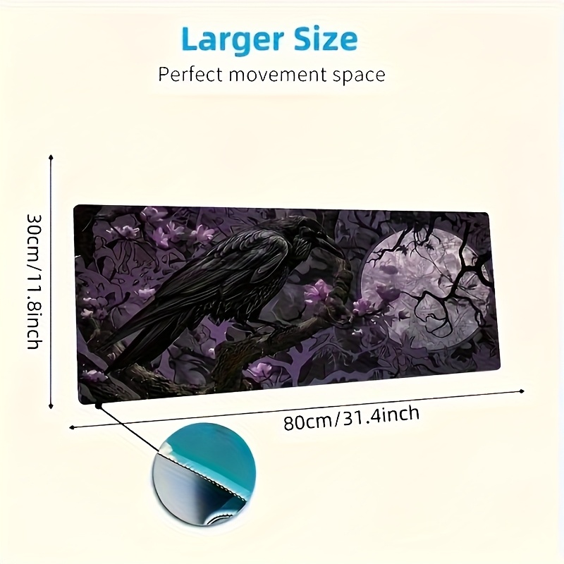 لوحة ماوس بتصميم غوثيك رافين م - مراجعة Tradescantia Purple وسعره
